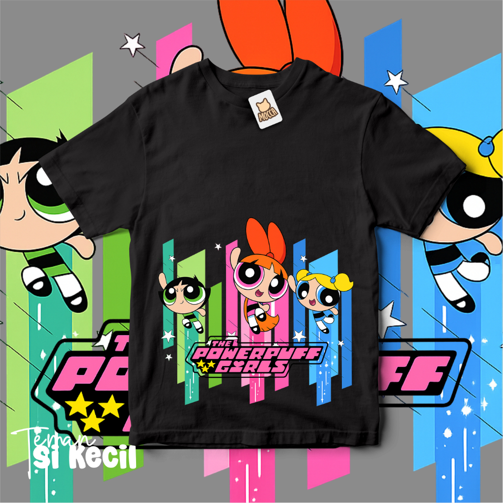 KATUN MOCCA P0wer พัฟสาวโจมตีเสื้อยืดเด็กชายเสื้อยืดเด็กผู้หญิงเสื้อยืดผ้าฝ้ายหวีอายุ 2-13 ปีผ้าฝ้าย
