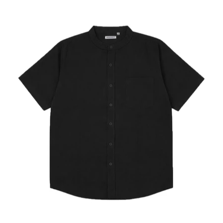 เสื้อเชิ้ตผู้ชาย KEMEJA House of Smith BDG - คอปก SS Black - เสื้อเชิ้ตสั้น