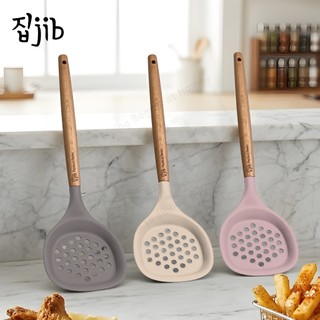 JIB Silicone Premium Silicone Strainer Café Edition / Sendok Saringan Minyak Silikon / Utensil Anti Lengket Tahan Panas