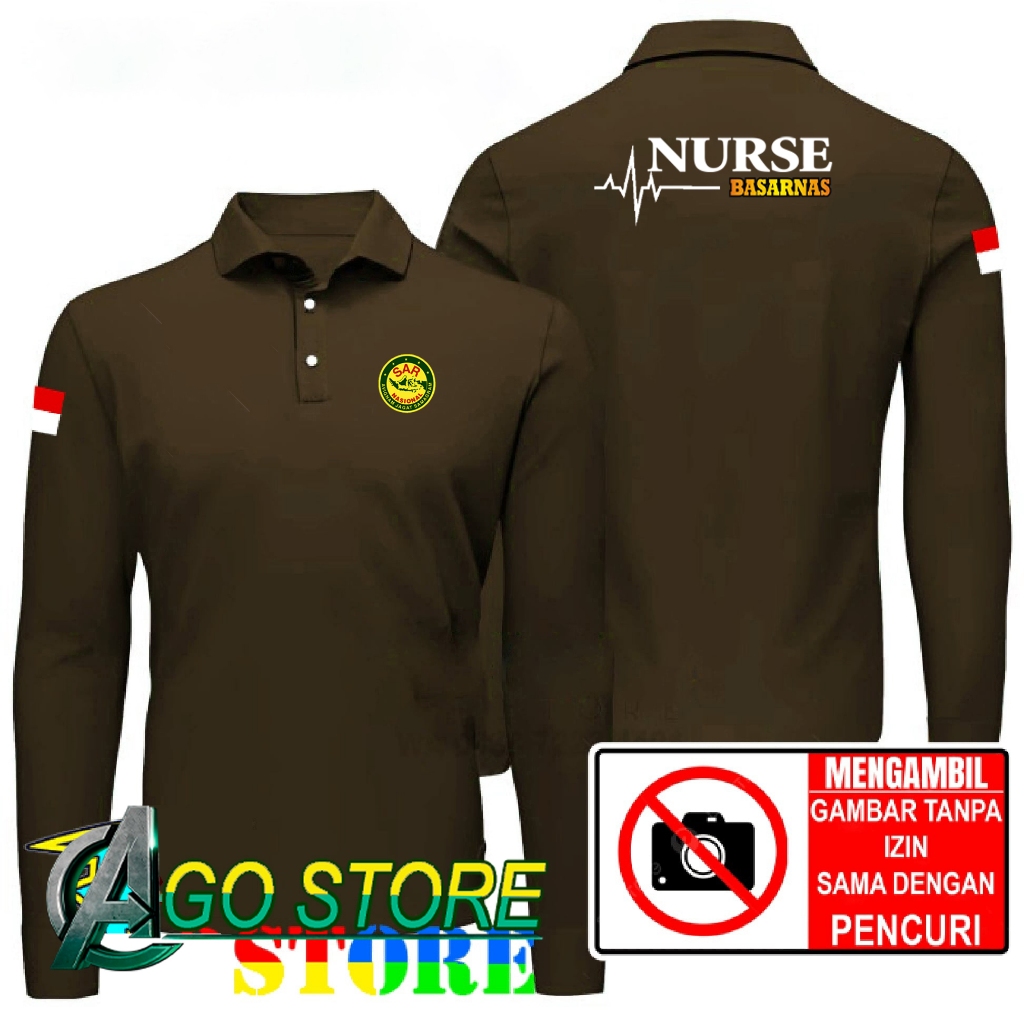 เสื้อโปโลรุ่น เสื้อคอปก NURSE BASRNAS - BASNAS NURSE DIGITAL SCREEN PRINTING DTF AGOSTORE