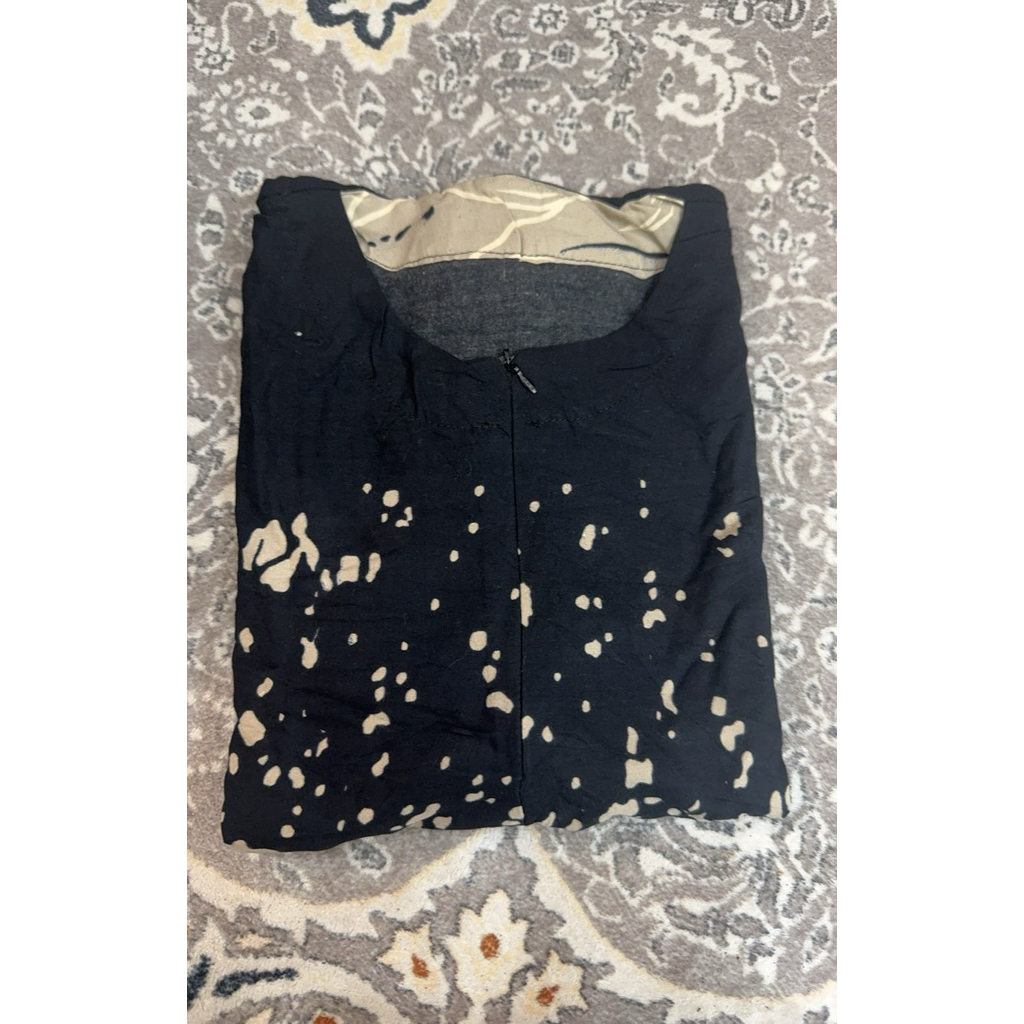 ADILLA UMBRELLA DRESS REJECT BLACK/PLUM LETTENTS 1 || By Camelia Boutique 99