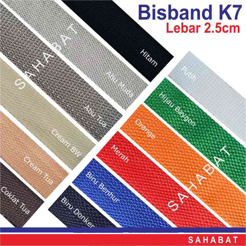 K7 Bisband Rope กว้าง 2.5 ซม. METERAN / สายรัดกระเป๋า / เชือกกระเป๋า