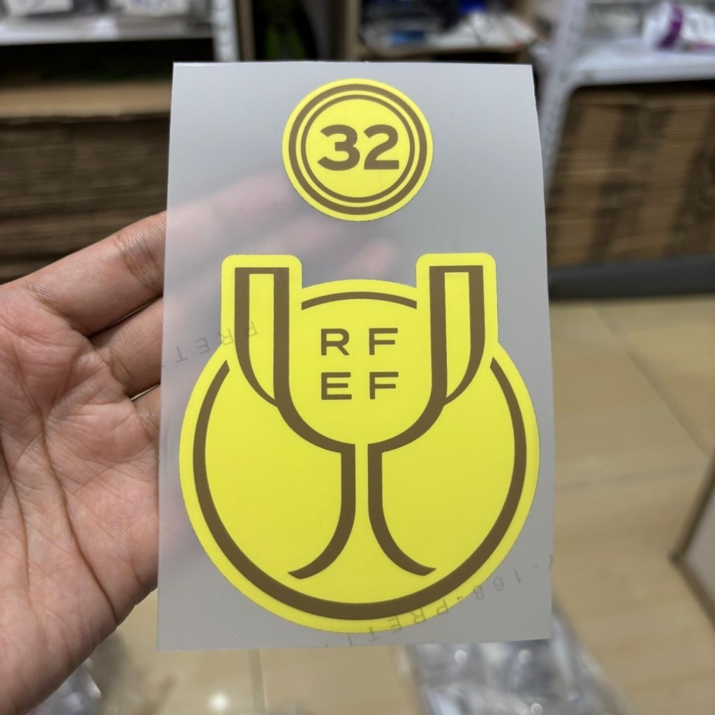 ป้ายแพทช์ Copa Del Rey 32 Barca Print Hk
