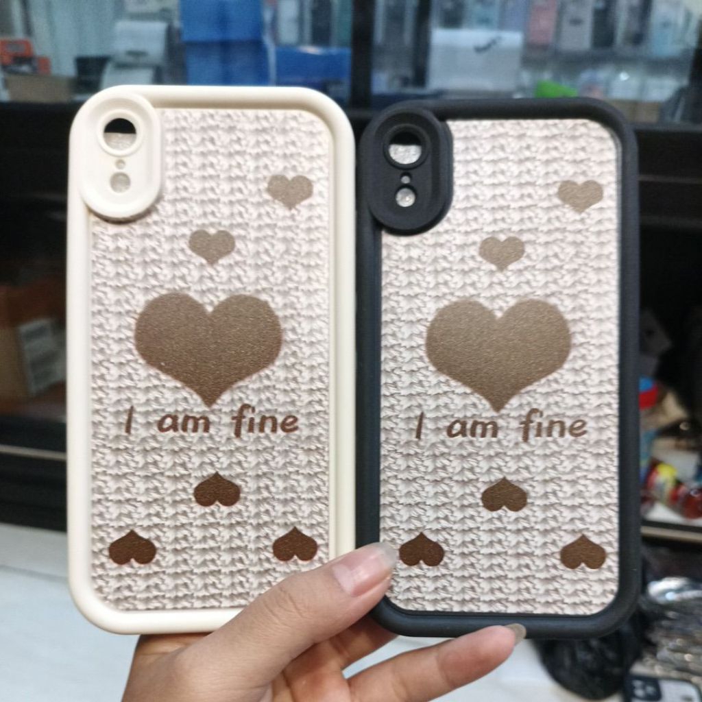 I AM FINE IPHONE XR MOTIF SILICONE CASE