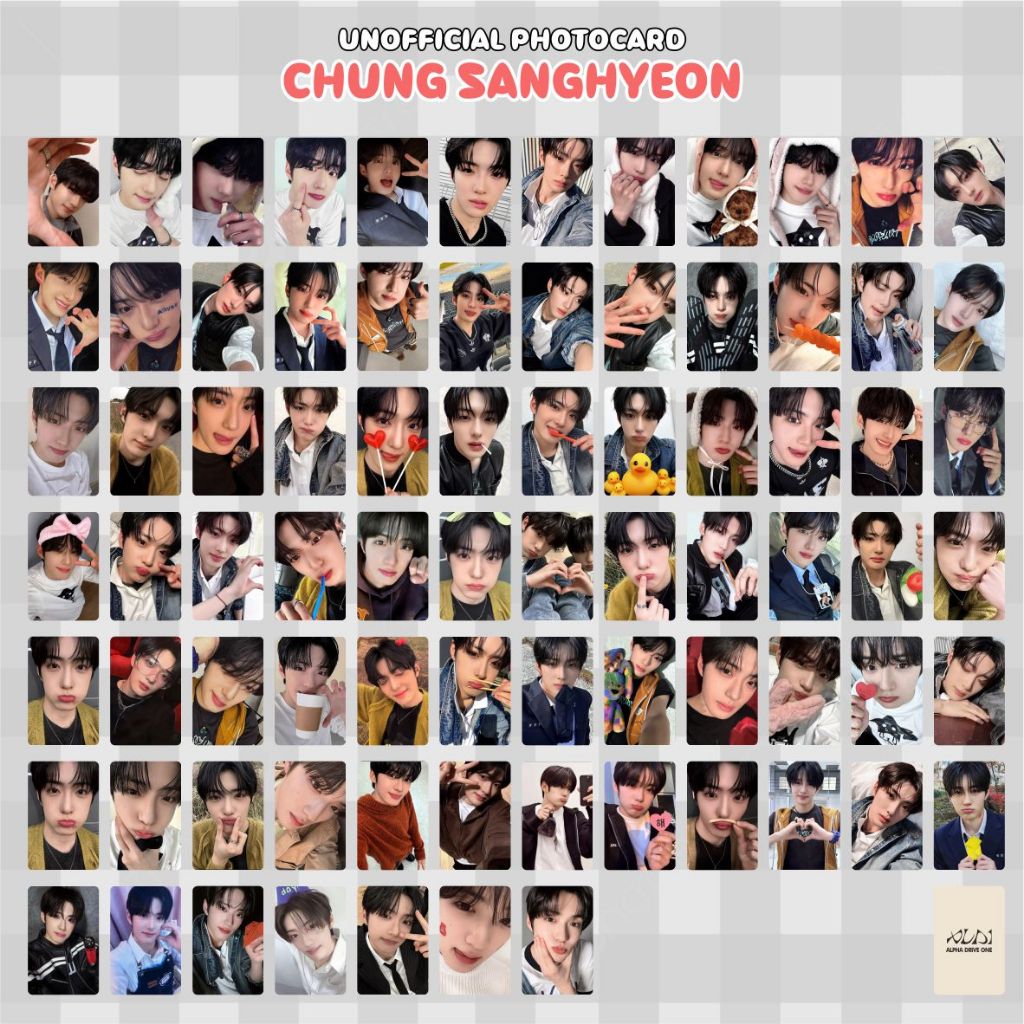 CHUNG SANGHYEON ALD1 / ALPHA DRIVE ONE / PHOTCARD UNOFFICIAL EUPHORIA FREAK ALARM KPOP / BOYS 2 PLAN