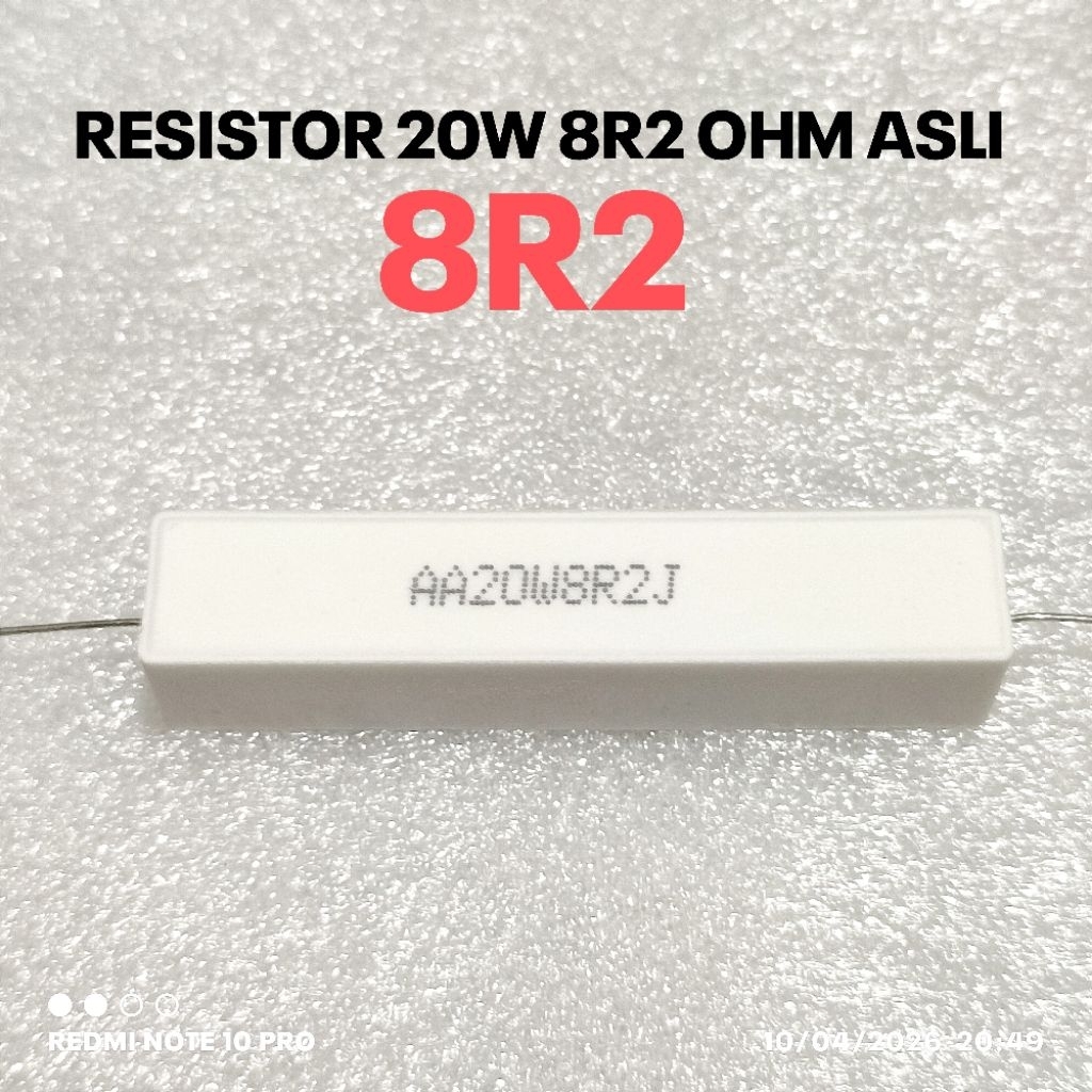 20W 20WATT 8R2 8.2R 8.2 OHM ROHS ORIGINAL CHALK RESISTOR