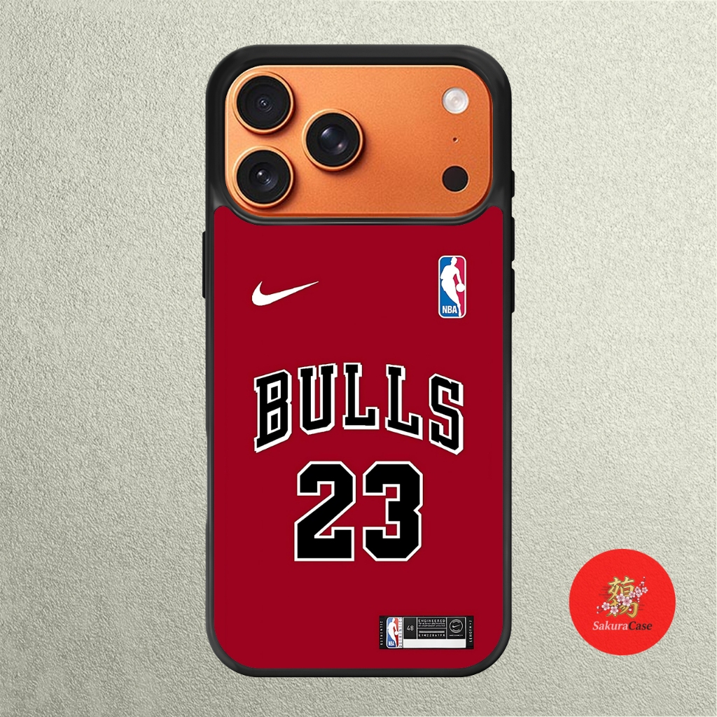 เคส IPhone 17 16 15 14 13 12 11 X XR Xs 8 7 6 5 Plus Pro Max Air Softcase Chicago Bulls Jordan