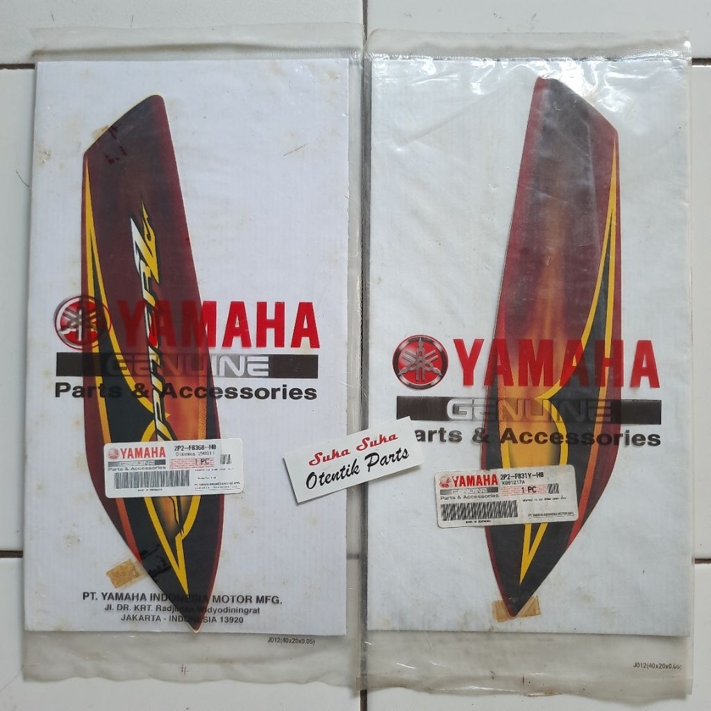 MERAH Jupiter Z Burhan Owl 2008 2009 Maroon Original Ygp สติกเกอร์ Striping |2P2-F831Y-H0 2P2-F831Y-