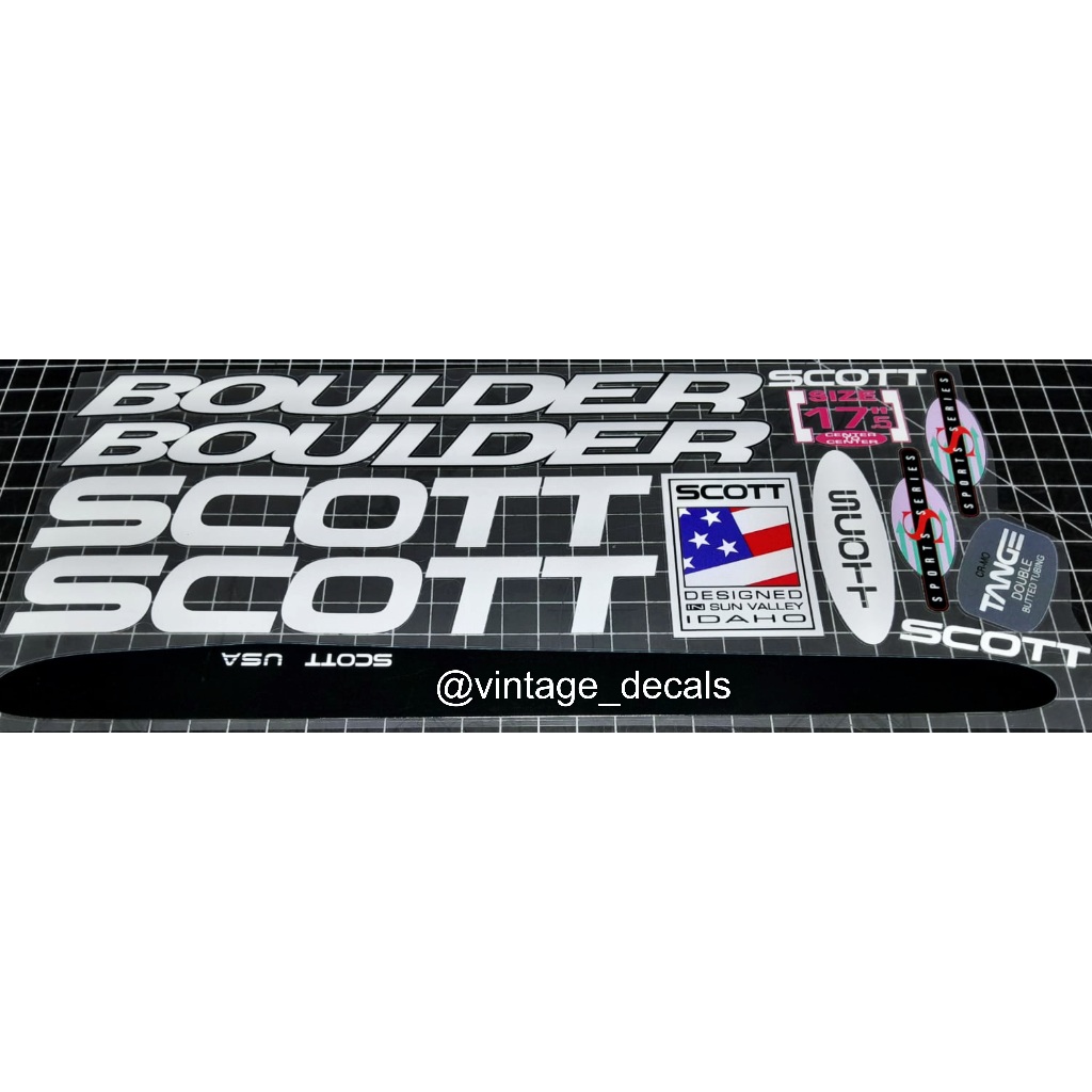 การเปลี่ยนสติ๊กเกอร์ SCOTT BOULDER