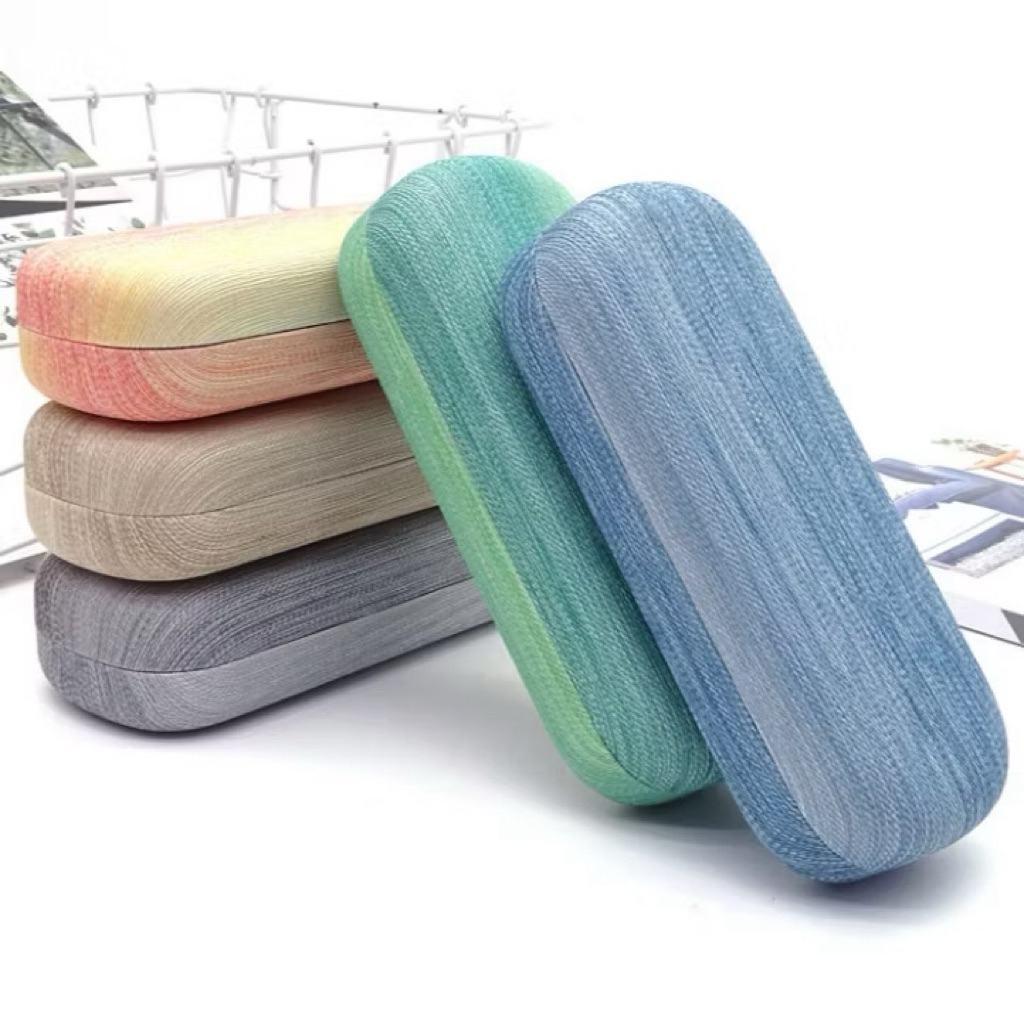 Premium Big Size Glasses Hardcase with Bright Rainbow Gradient Motif