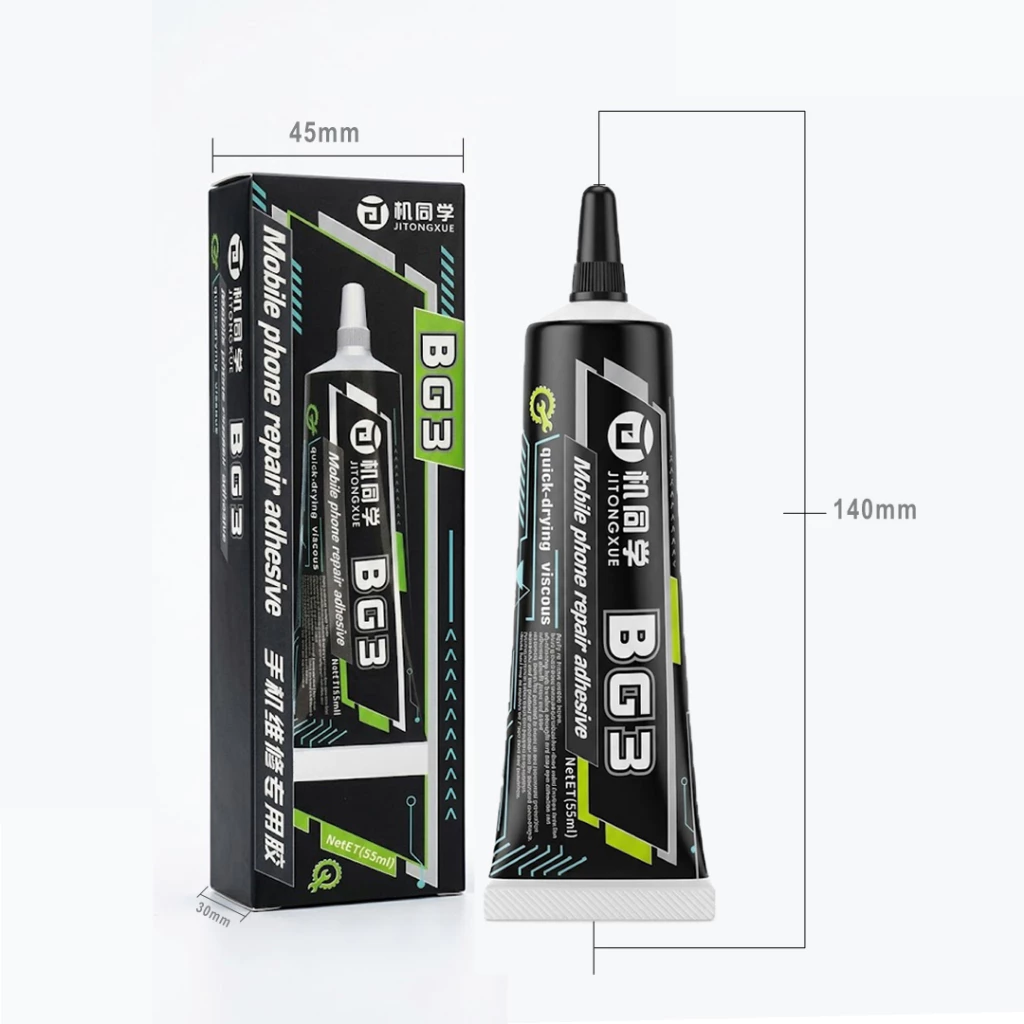 JITONGXUE BG-3 ADHESIVE PRECISION MULTIPURPOSE JELLY GLUE BLACK TRANSPARENT thumbnail 4
