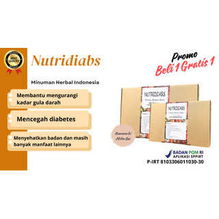 Buy 1 Get 1 Nutridiabs Isi 20 Pack Diabetes Untuk Gejala Diabetes | Asam Urat | Kebas Kesemutan