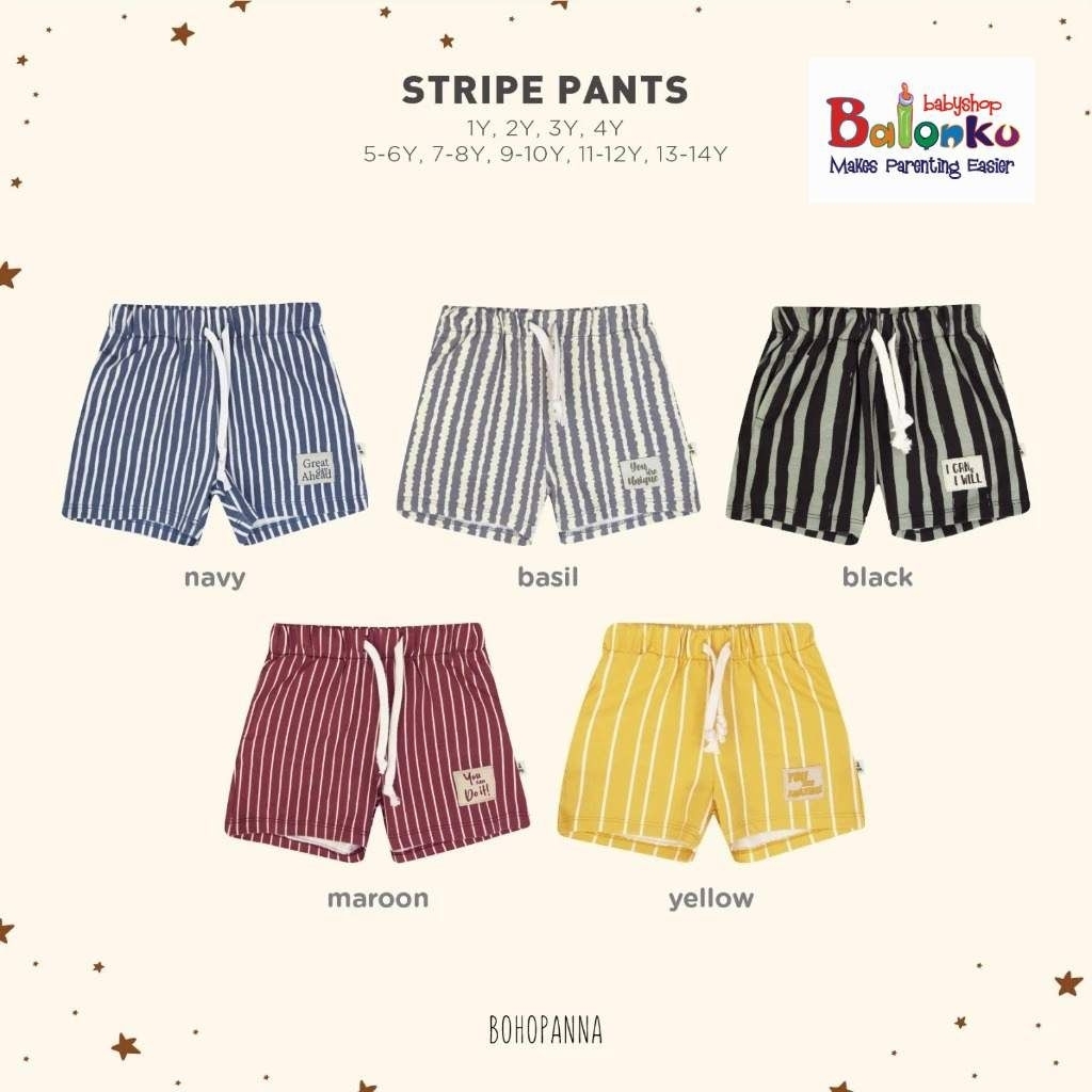 BOHOPNA - STRIPE PANTS - CHILDRENS PANTS
