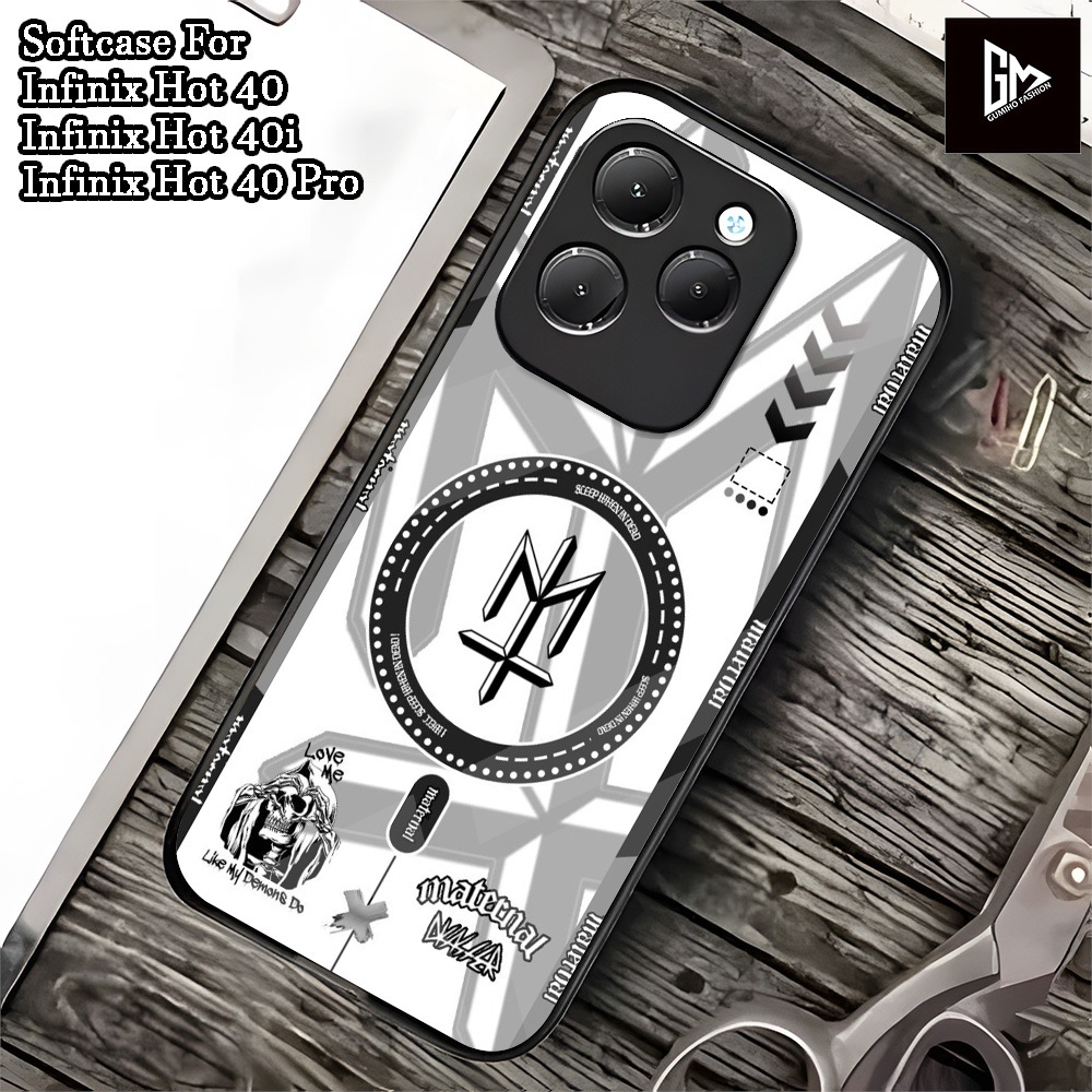 ( 0010 ) Softcase Glass Kaca Infinix Hot 40 Infinix Hot 40 Pro Infinix Hot 40i ล่าสุด 2024 Case Infi
