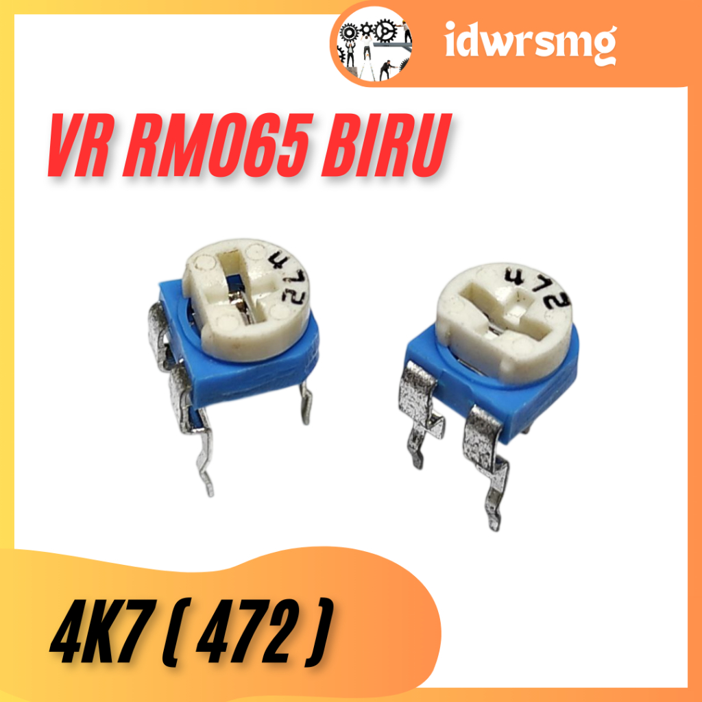 4.7 kom 4.7K โอห์ม 472 Trimpot Variable Resistor VR RM065 RM-065 4.7K