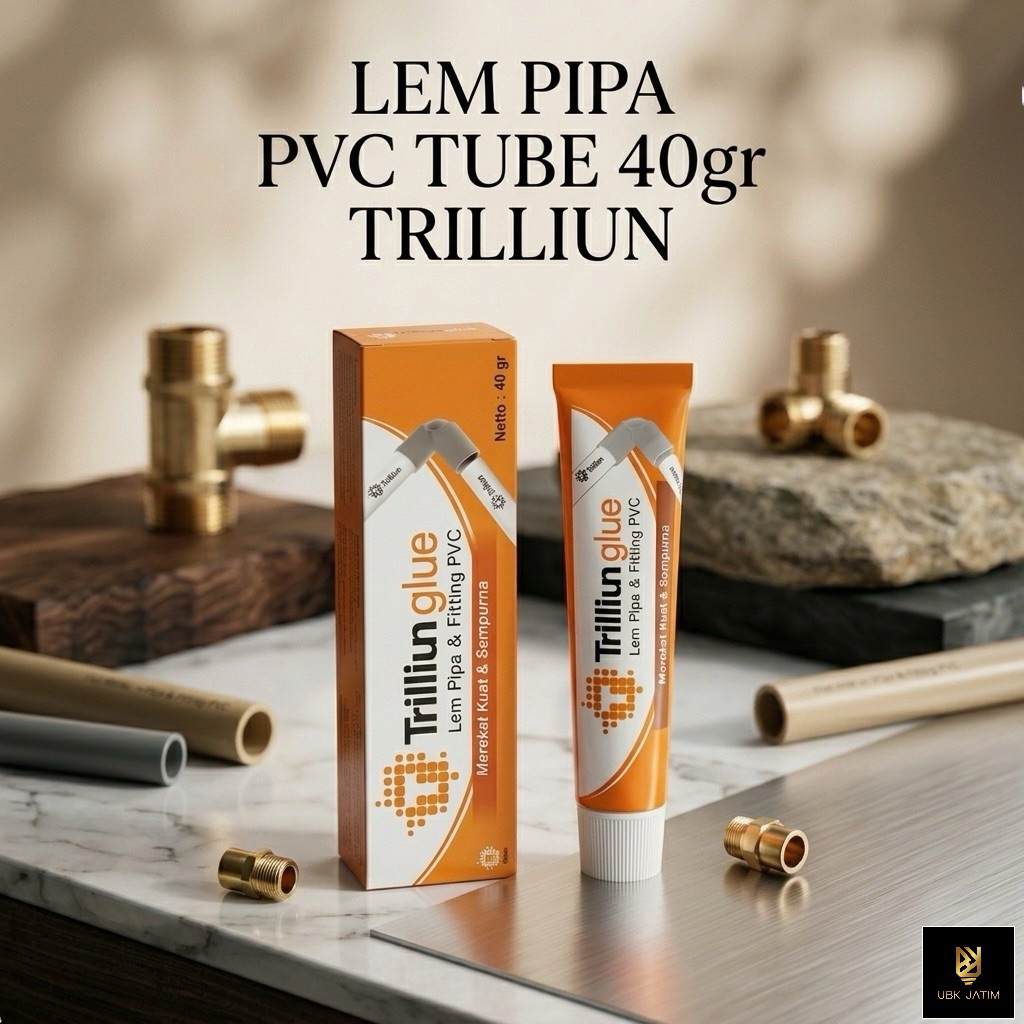 PVC PIPE GLUE TUBE 40GR TRILLION PARALON GLUE STRONG ADHESIVE