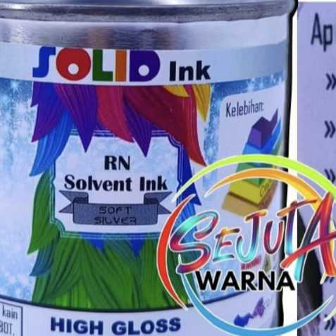 PVC SOLID INK SOFT SILVER SCREEN PRINTING INK 1KG ฐานเสริม