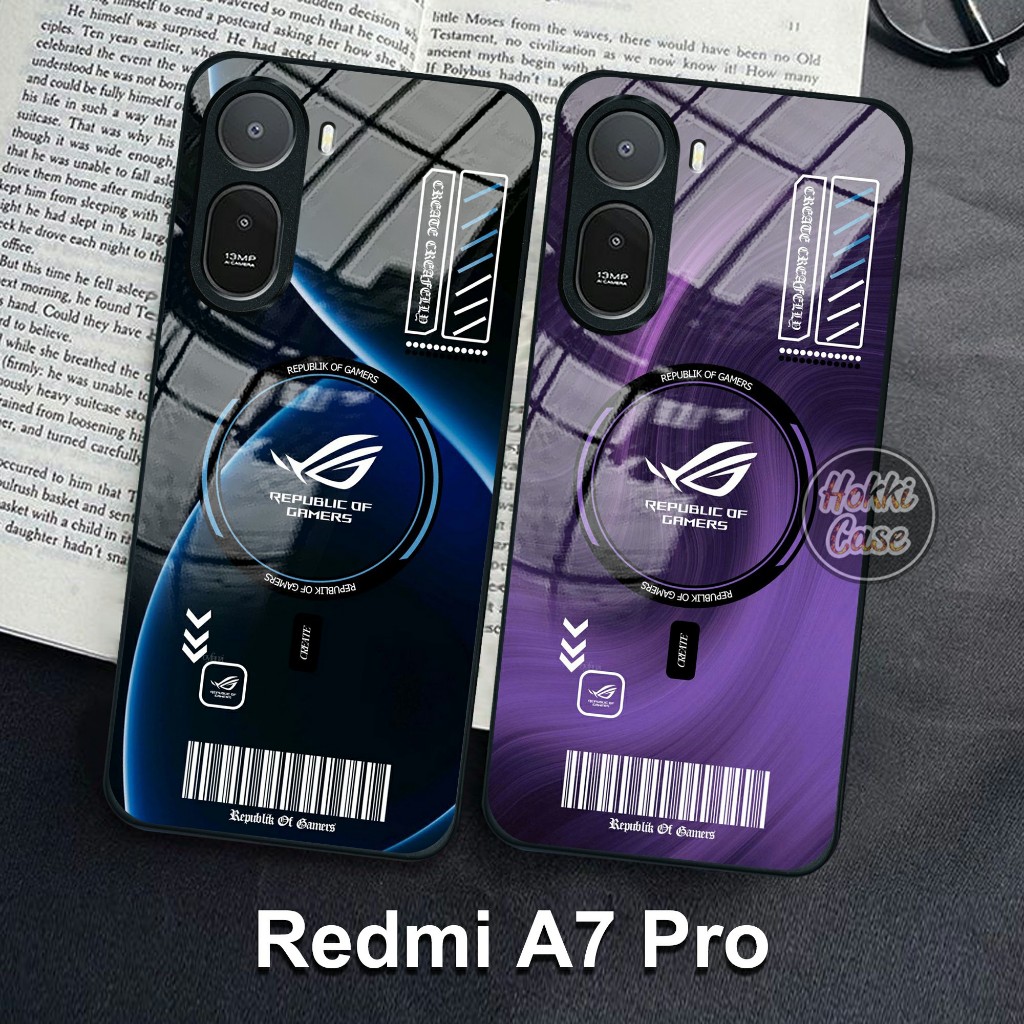 เคส HP Redmi A7 Pro - Redmi A7 Pro Glass Softcase - เคส Redmi A7 Pro - เคสโทรศัพท์ Redmi A7 Pro - เค