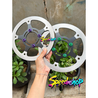 Piringan cakram buta 220mm + baut piringan cakram titanium colour mio vario beat scoopy jupiter fino