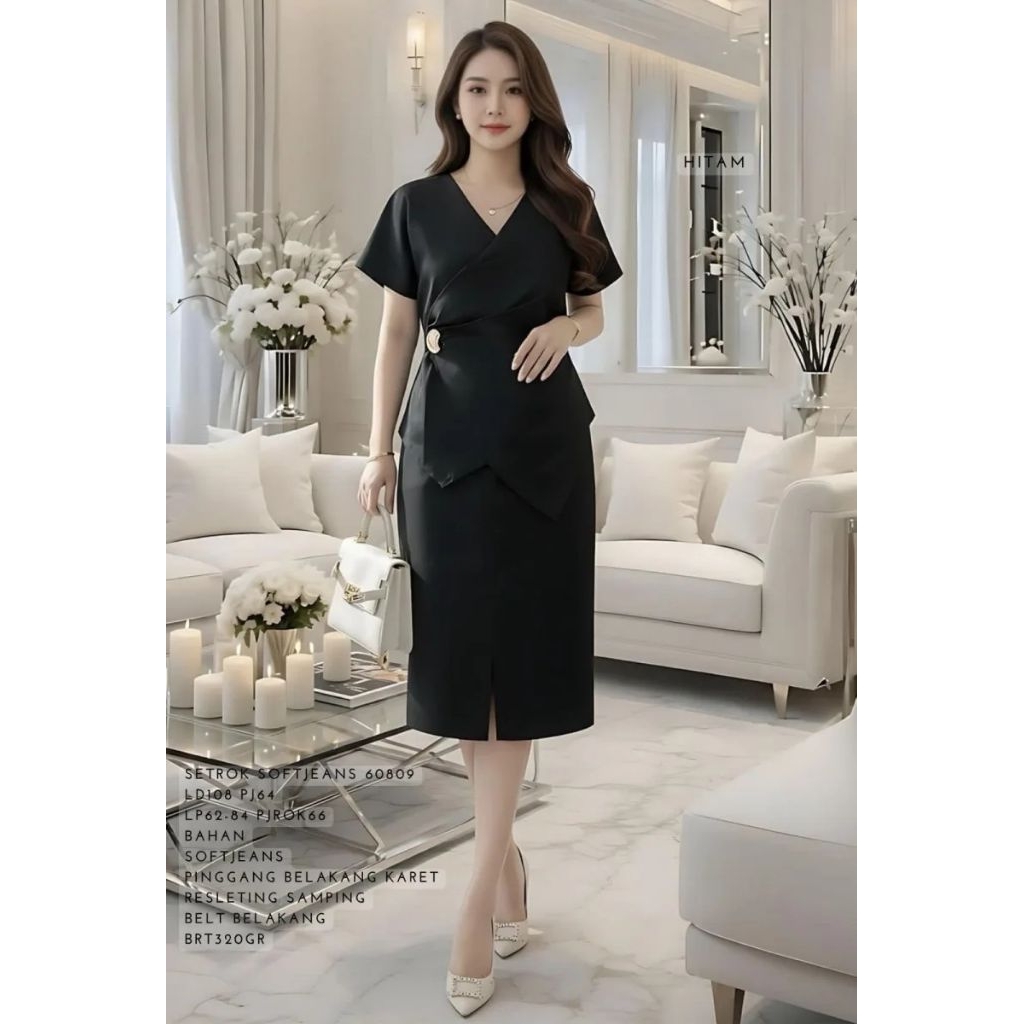 60809 SOFTJEANS SKIRT SET LD 108CM