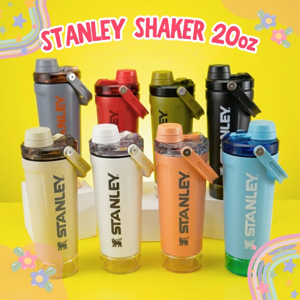 STNLY SHAKER 20OZ TUMBLR SHAKER GYM DRINK BOTTLE TUMBLR BOTTLE