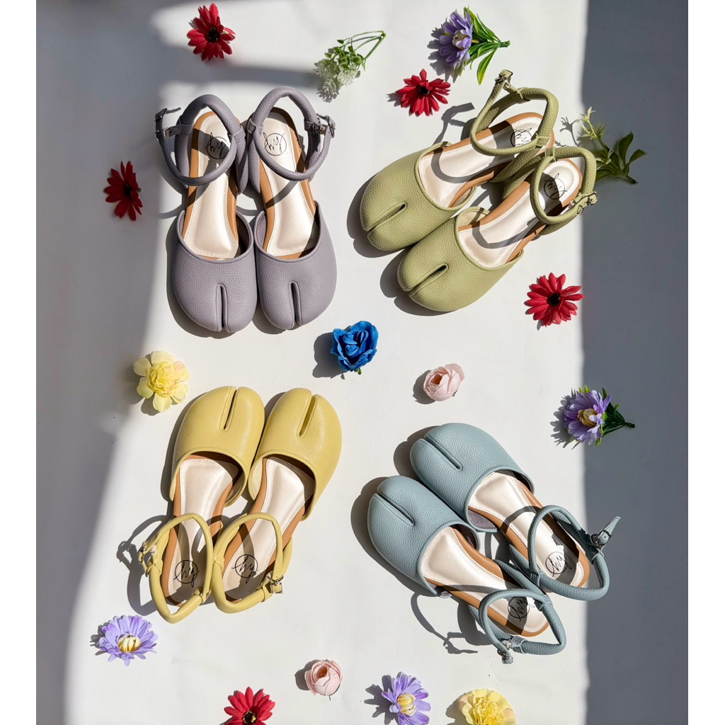 Hy_shoes เชือกสีพาสเทล Hyruka Tabi