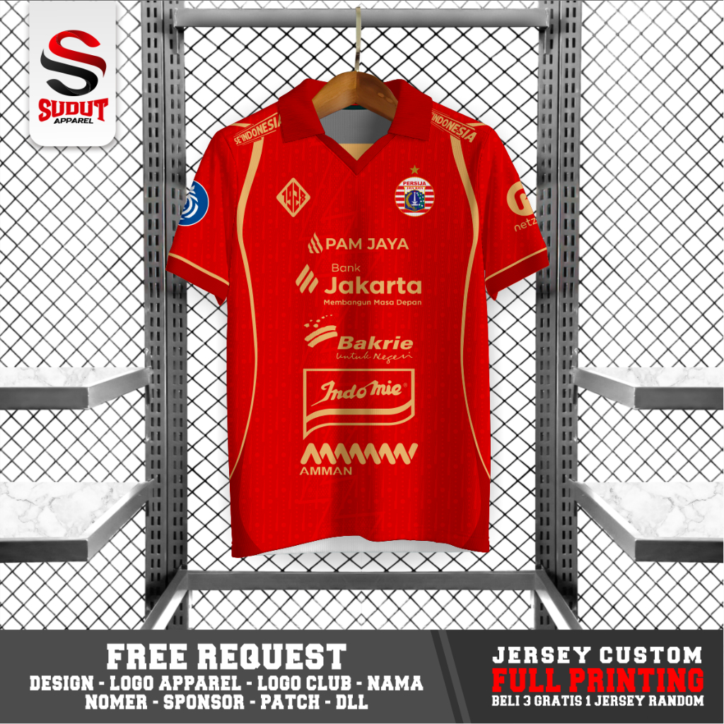 CUSTOM FANTASY FOOTBALL JERSEY P3RS1J4 HOME 2025-2026 FULL PRINTING