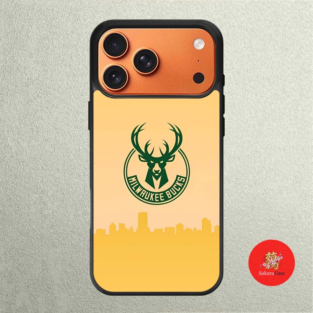เคส IPhone 17 16 15 14 13 12 11 X XR Xs 8 7 6 5 Plus Pro Max Air Softcase Milwauke Bucks ทีม