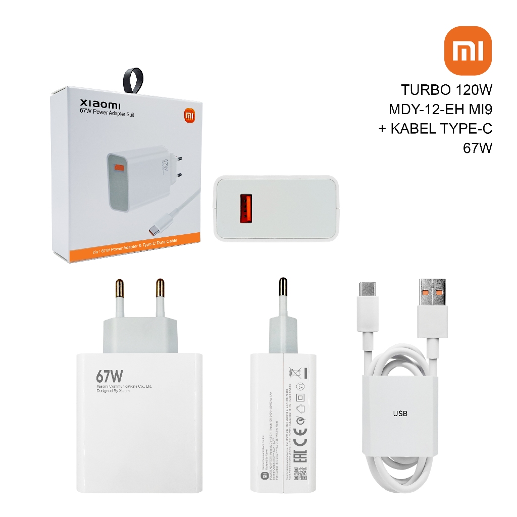 Xiaomi Mi9 67W MDY-12-EH Turbo Fast Charge เครื่องชาร์จของแท้