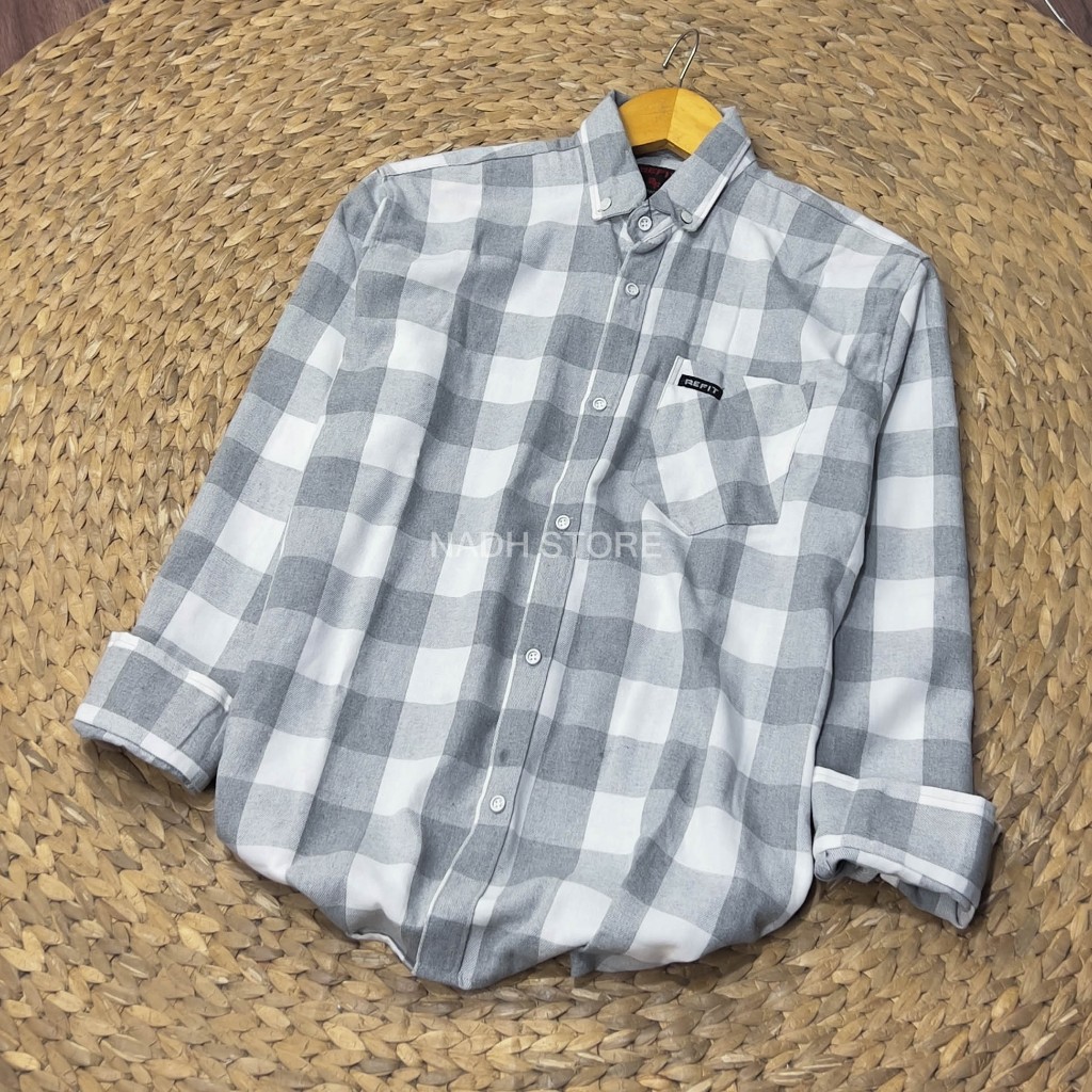 KEMEJA Original Mens Long Sleeve Flannel Shirt Mens Flannel Shirt Womens Flannel Shirt