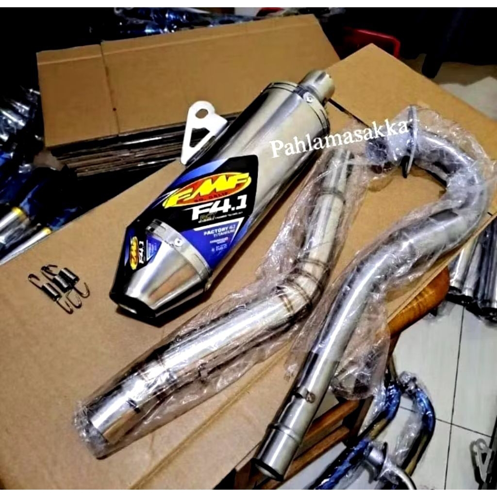 ท่อไอเสียแข่ง fmf f4.1 1 ชุดเปิดท่อสําหรับ ksr110 msx125 xr150 xr200 crf150 klx150 wr155