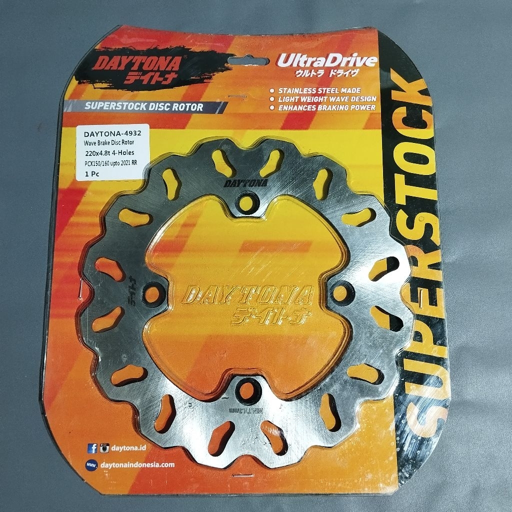DAYTONA 4932 แผ่นหลัง superstock Rear rr, PCX150(17-22), PCX160(21-22),43251-K91-N01/K1Z