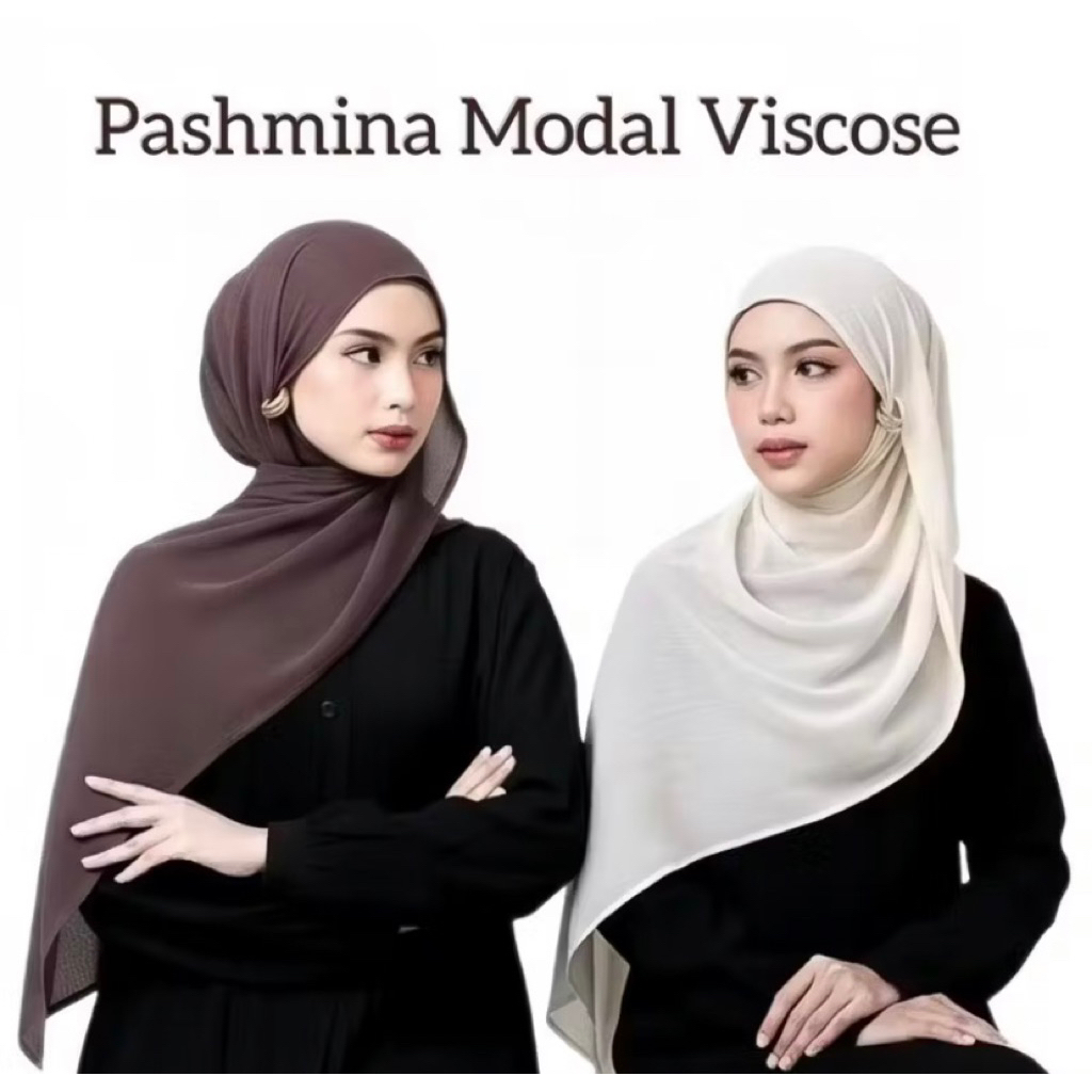 BS - PASHMINA VISCOSE MODAL FLOWLY PREMIUM HIJAB