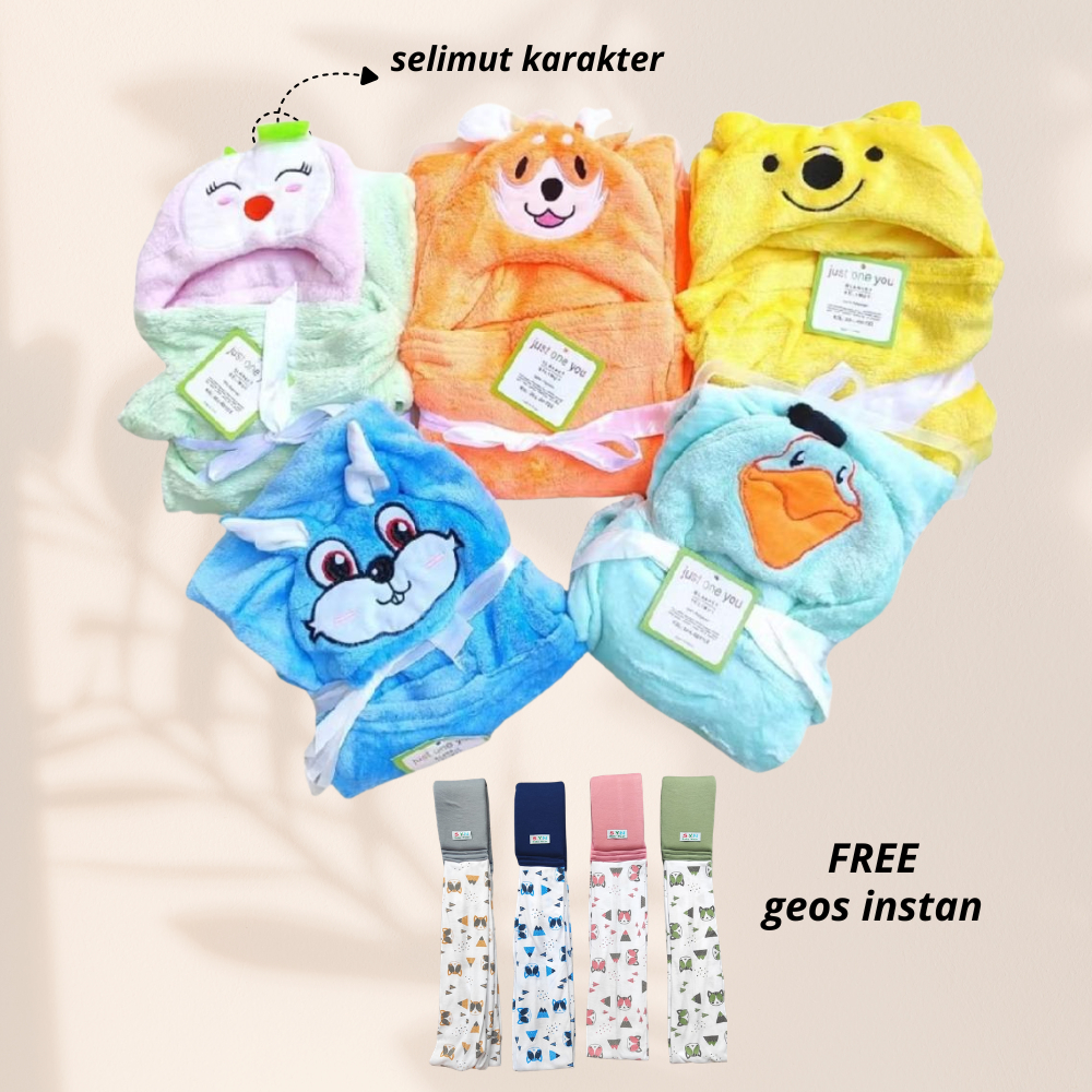 ! หมวกตุ๊กตา 3D BLANKET / FLEECE CHARACTER BABY BLANKET