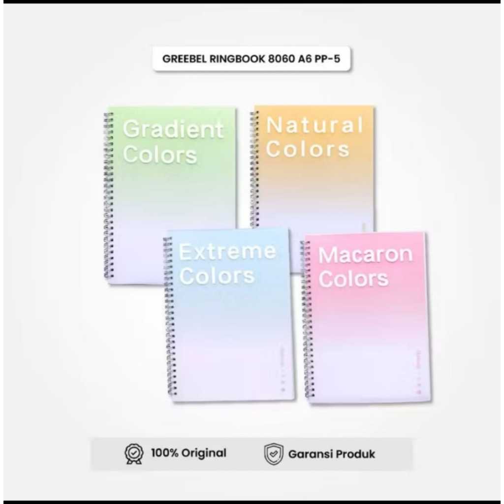 Greebel Notebook Ringbook Notebook / A6 Aesthetic Diary Book 8060 A6 PP-5
