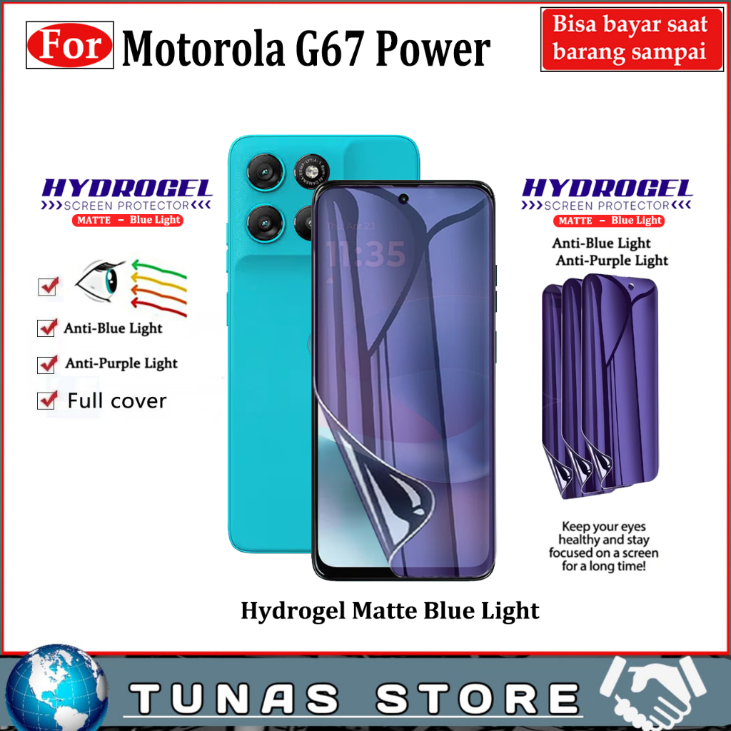 LAYAR Anti-Scratch Hydrogel MOTOROLA G67 POWER Hydrogel Screen Protector - ฟิล์มกันรอยหน้าจอโทรศัพท์