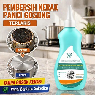 Pembersih Kerak Panci Gosong 150ml Penghilang Kerak Hitam Tanpa Gosok Keras untuk Dapur