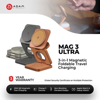 ADAM elements Mag 3 Ultra Qi2 25W 3 IN 1 Foldable Charger