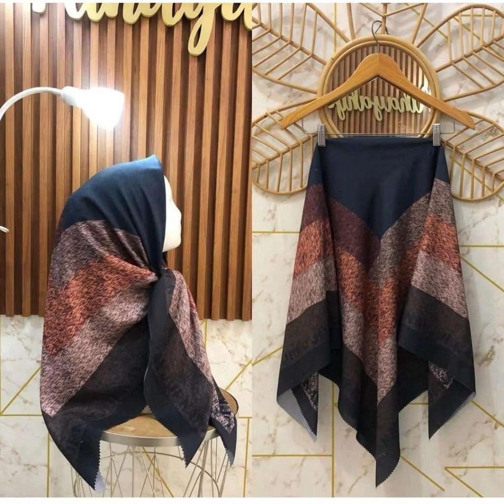 (บรรจุภัณฑ์) SQUARE JOURNEY MAYA SERIES VOAL JOURNEY MOTIF KW HIJAB VOAL JOURNEY MOTIF