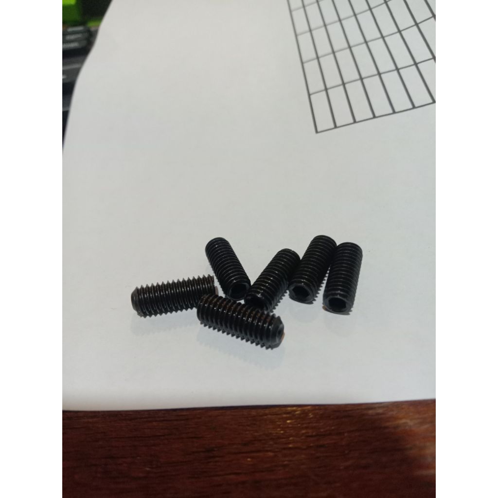 STEEL L-BOLT 12.9 สีดํา 6X8