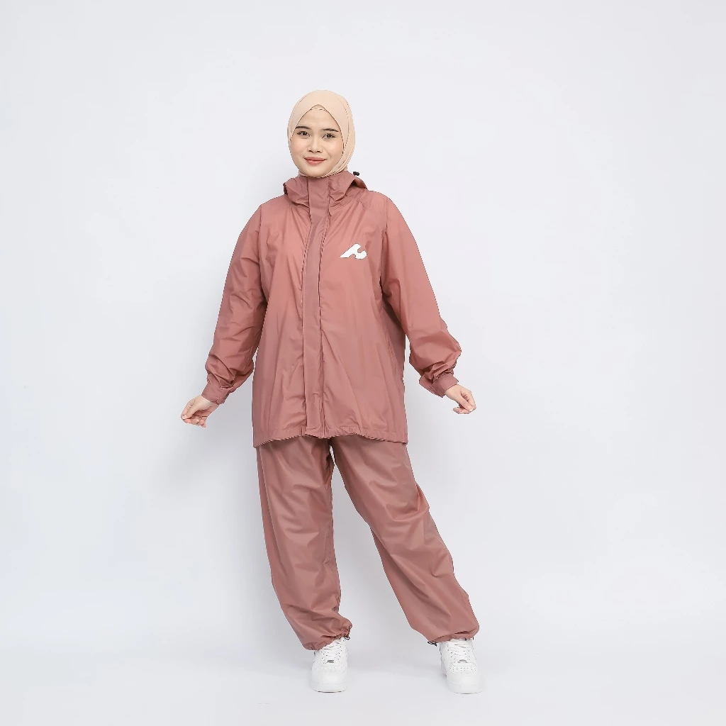 เสื้อกันฝน Hijasku ชุดกันฝน PVC หนาสำหรับชายหญิง thumbnail 3