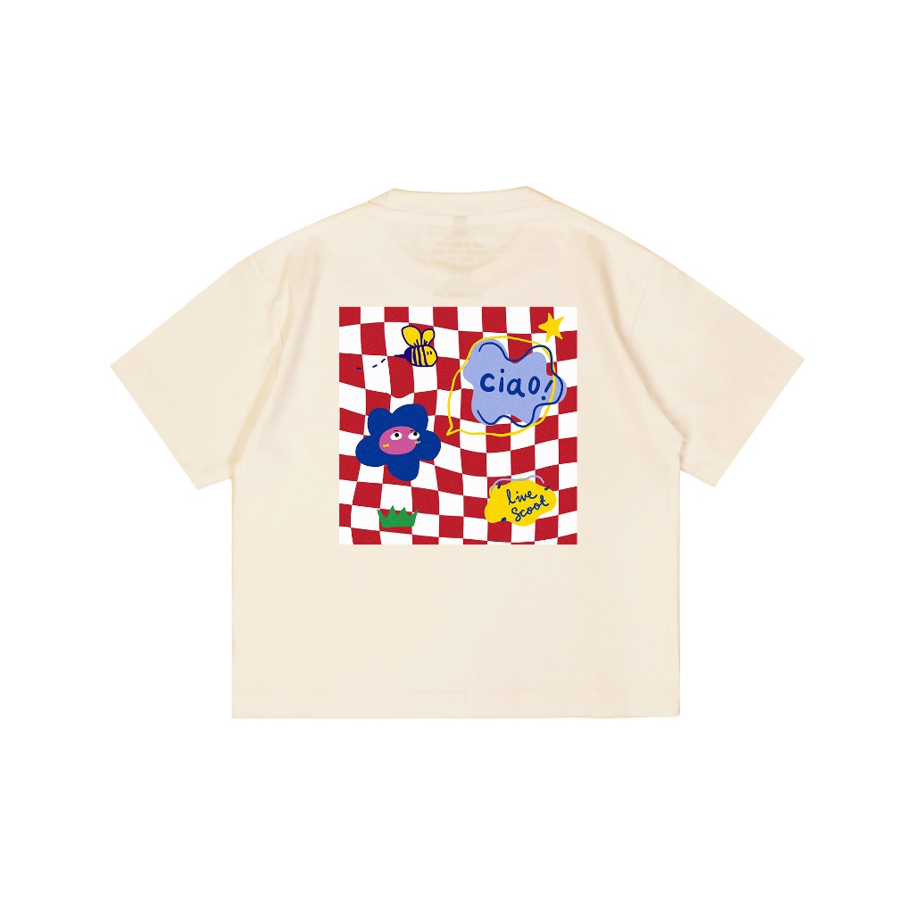 Livescoot Kids Short Sleeve Boxy I Kids T-Shirt - Ciao
