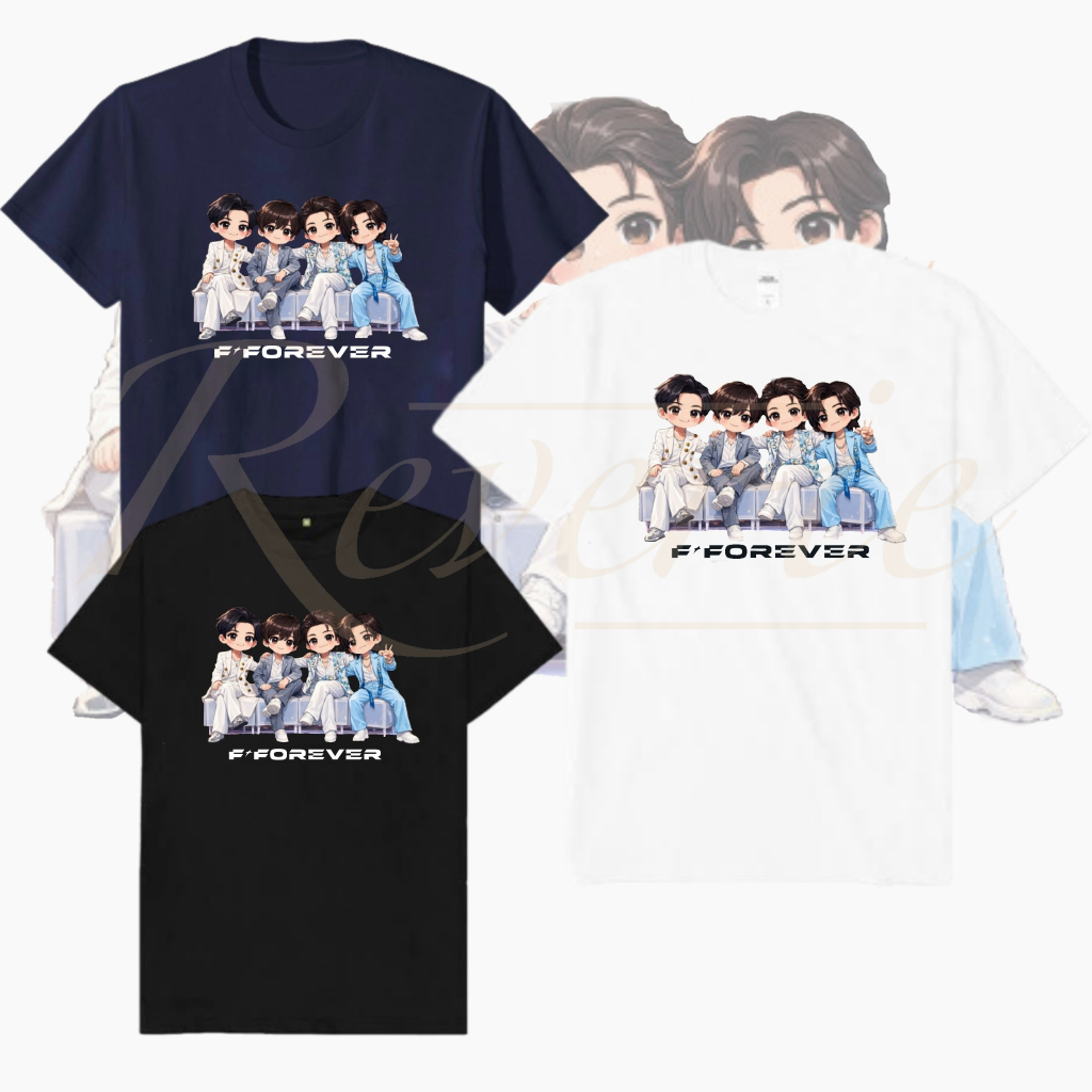 FEVER CARTOON CONCERT ON STAGE TSHIRT F4 F-FOREVER MANDARIN SINGER TOUR NOBAR CONCERT OUTFIT TWINNIN