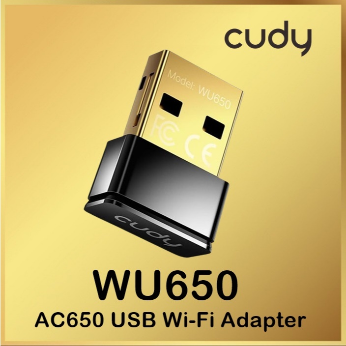 Cudy WU650 AC 650Mbps อะแดปเตอร์ USB WiFi Wi-Fi อะแดปเตอร์ USB นาโน WU650 WU 650