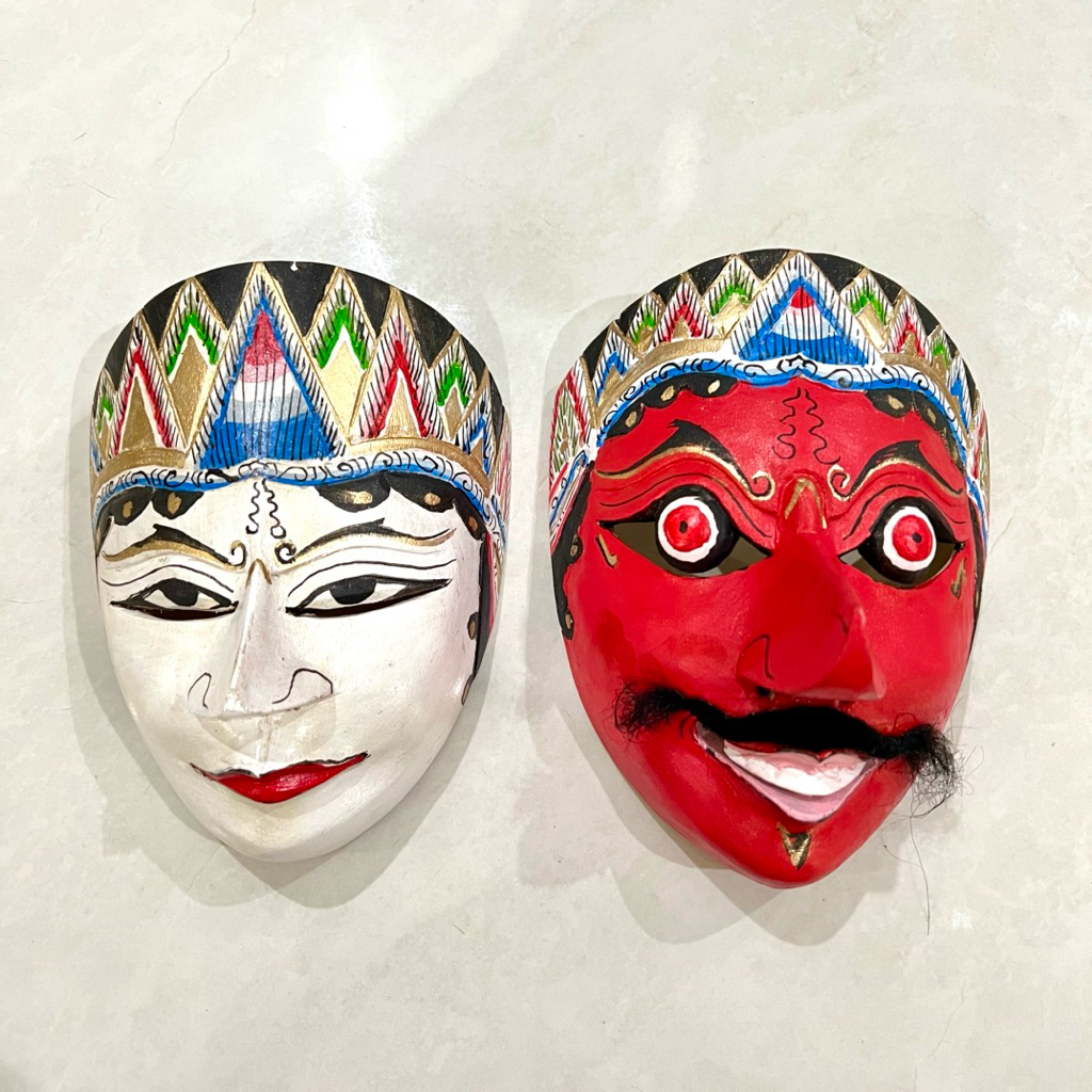 KLONO SEKARTAJI DANCE MASK COSTUME ACCESSORIES (แพ็คการ์ด)