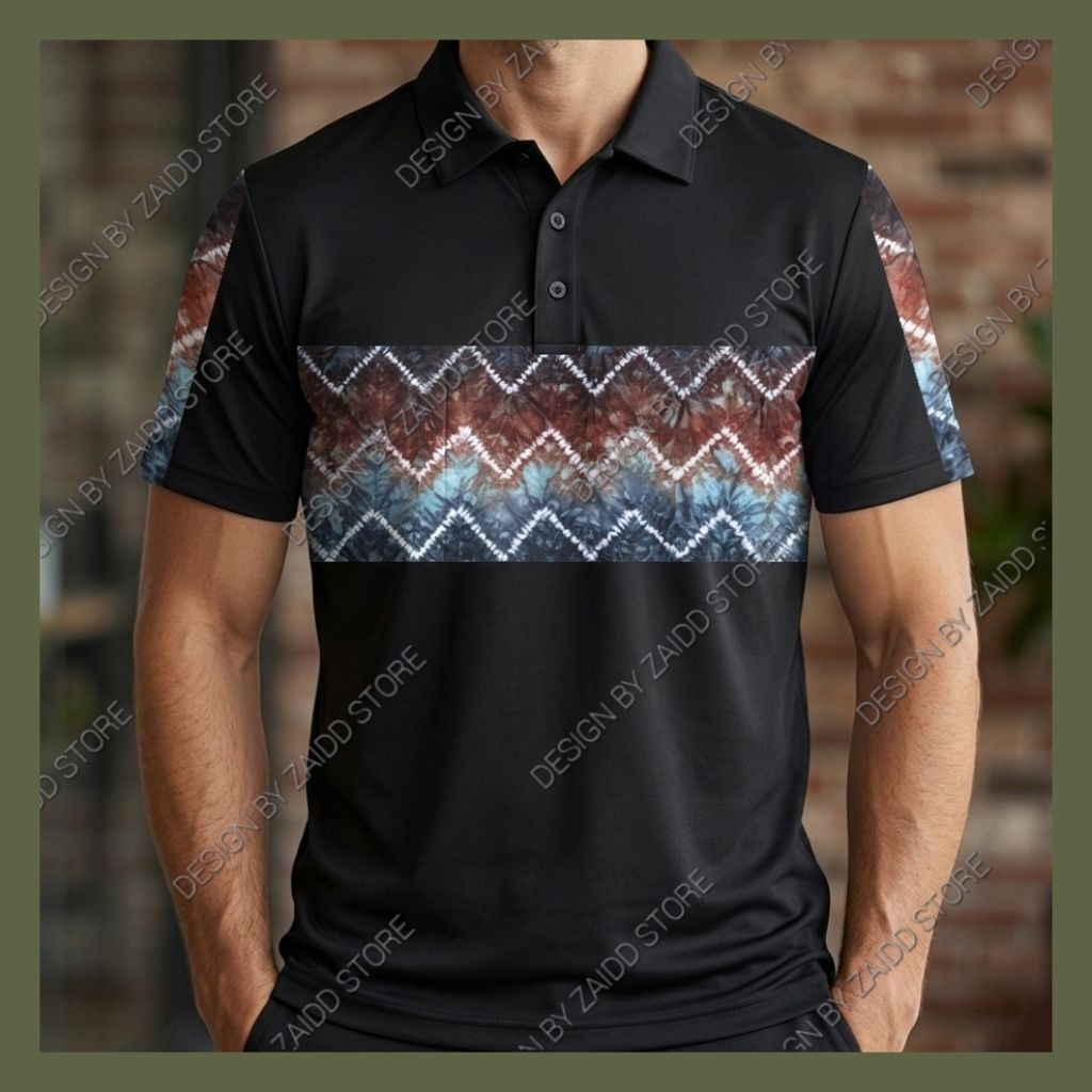Ff SASIRANGAN COMBINATION เสื้อโปโล