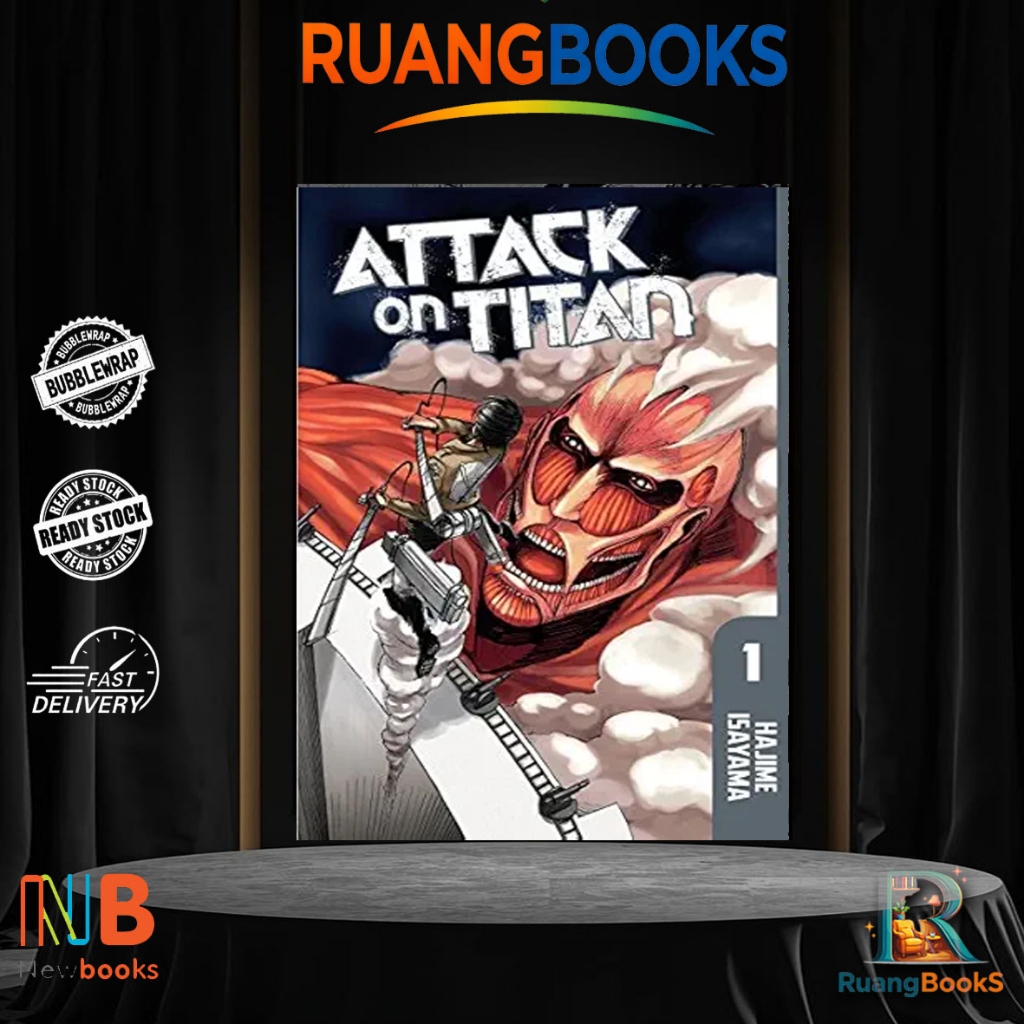 Manga Comic - Attack on Titan (ชุดหนังสือ 34 เล่ม) โดย Hajime Isayama - อังกฤษ