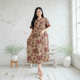 LarisBerkah Daster Cibi Kimono Rayon Grade A Model Kancing Depan Busui Bumil Ld 120