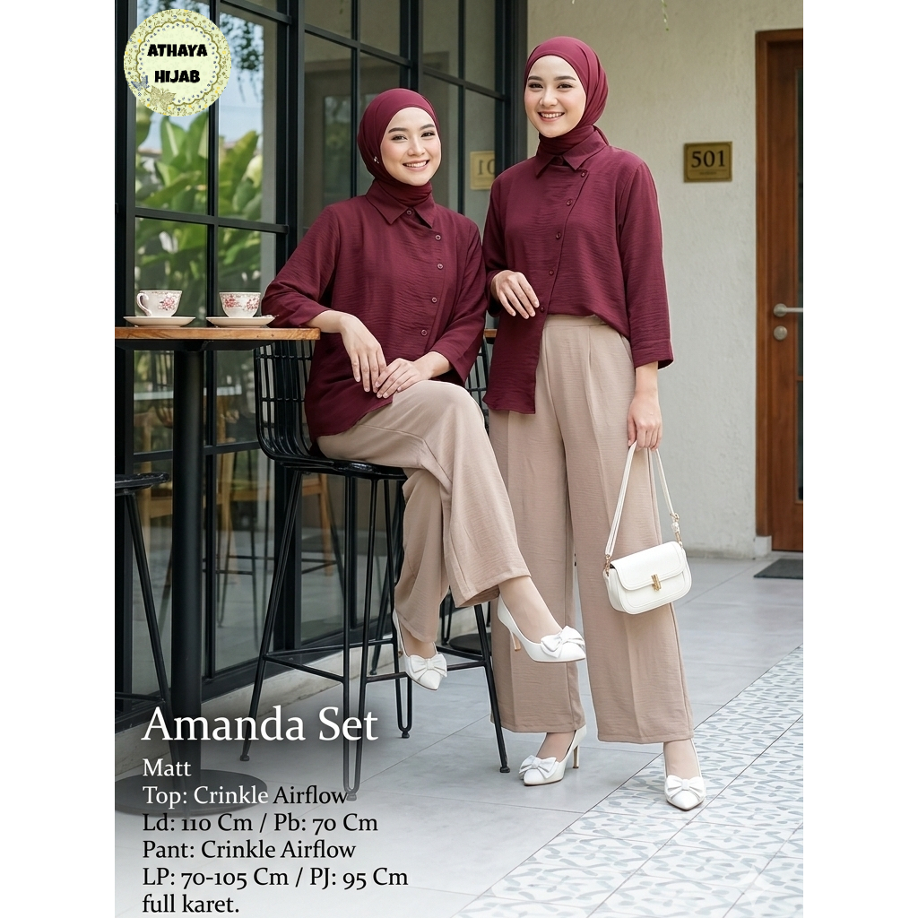 HQ เสื้อผ้าผู้หญิง AMANDA SET จาก AtHAYA FASHION STORE