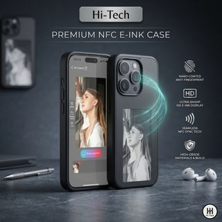 HI-TECH [ HD 2nd Gen ] E-ink NFC Case Iphone 13 14 15 PRO MAX
